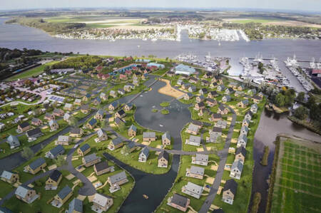 Aerial view of the Roompot Park Veerse Kreek holiday park