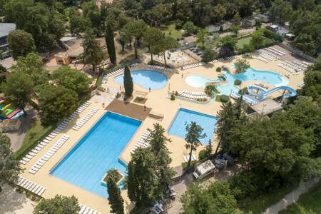 Various outdoor pools in the swimming paradise at the Roompot Plein Air des Chênes holiday park