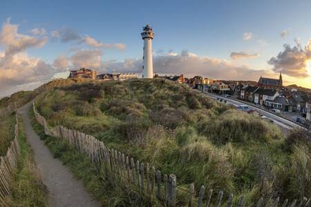 Photo of dunes, Egmond aan Zee and the lighthouse