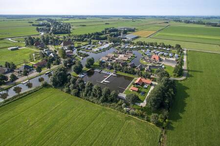 Aerial view of holiday park Roompot Waterpark Terkaple