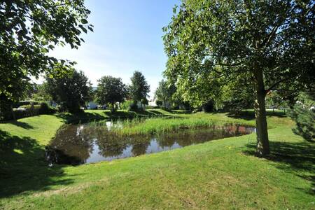 A pond at the Roompot Zeeland Village holiday park