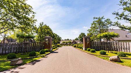 The park entrance of holiday park Villapark Hof van Salland