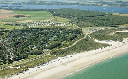 Aerial view of Z'andvillas De Groote Duynen