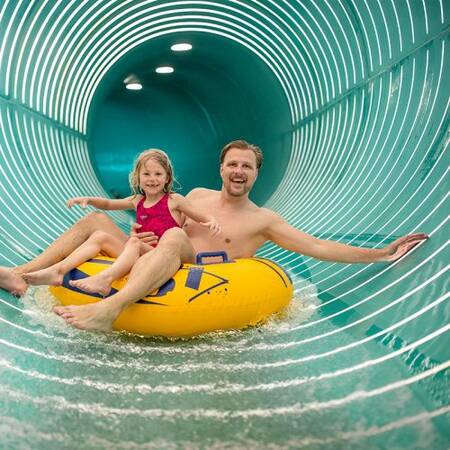 Aqua speed, a slide with a rubber band in the aqua mundo of Center Parcs Park Allgäu