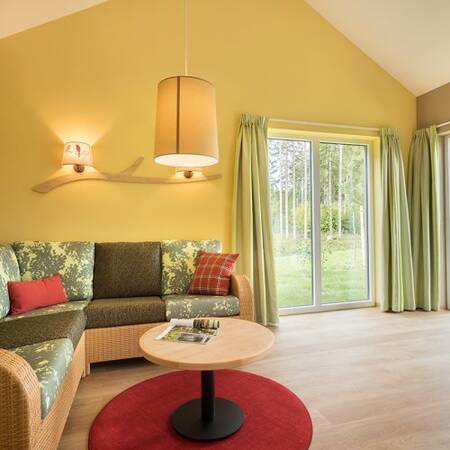 Example of a living room in a holiday home at Center Parcs Park Allgäu