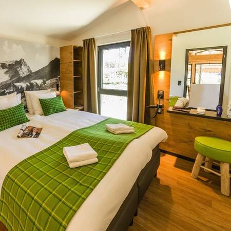 Luxury bedrooms in the holiday homes at Center Parcs Park Allgäu