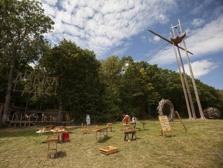 Archery range at Landal Village l'Eau d'Heure . holiday park