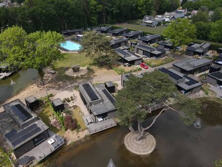 Aerial photo of holiday park soofretreats Soof Heuvelrug